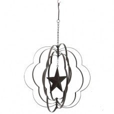 Metal Spinner Star Decor