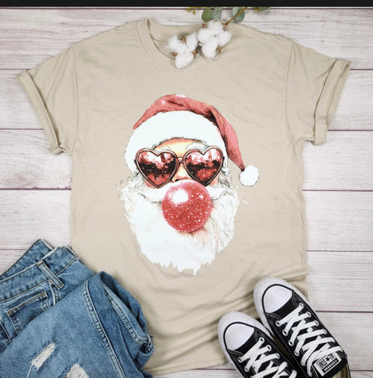 Santa Bubble Graphic Tee