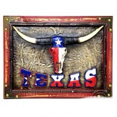 Texas Cow Skull Wall Plaque