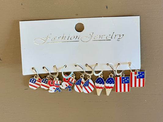 Patriotic Earrings