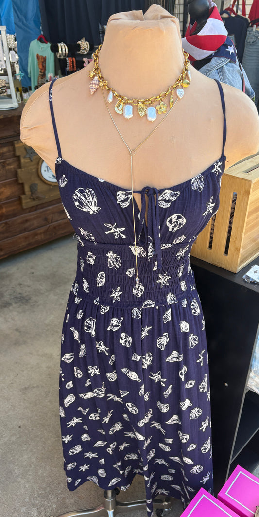 Navy Beach Dress