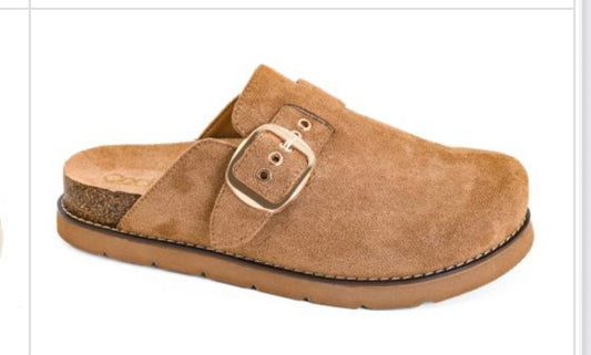 Corky’s Day Dream Tobacco Faux Suede Flat Closed Toe