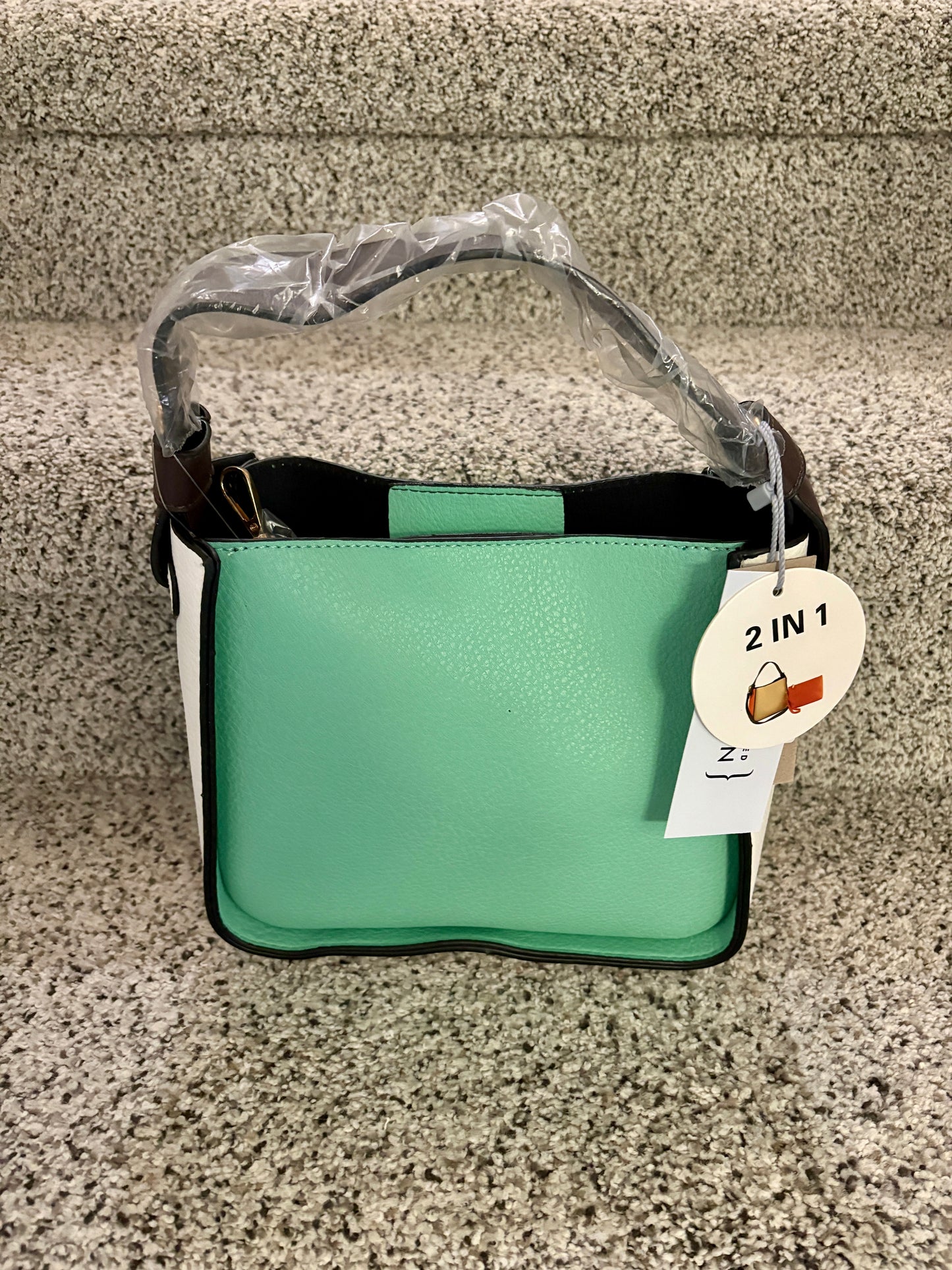 Two-in-One Hobo Colorblock Bag
