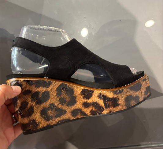Corky’s Faux Suede Wedge Sandal