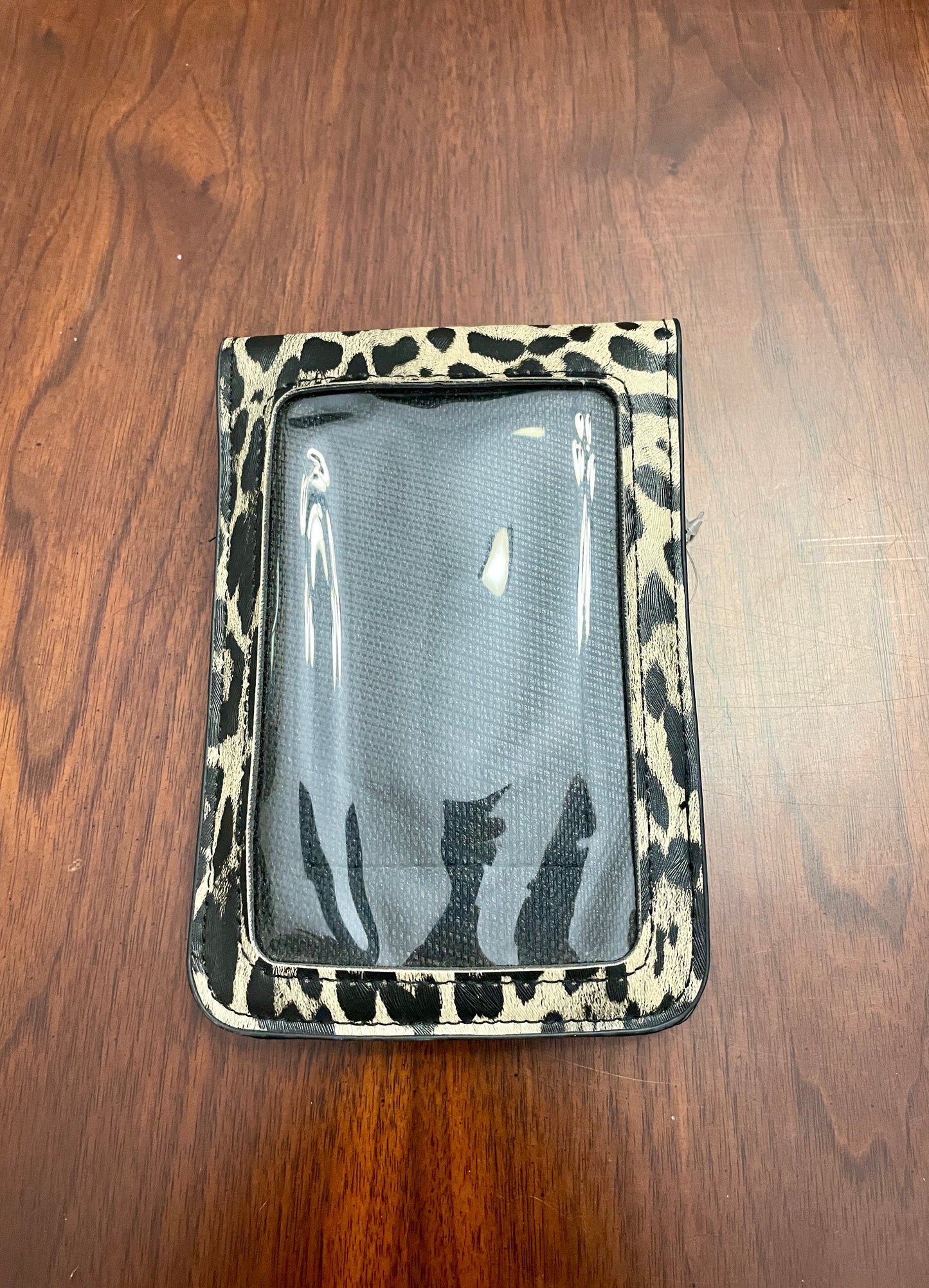 Beloved Leopard Print Wallet with Clear Cell Phone Pouch