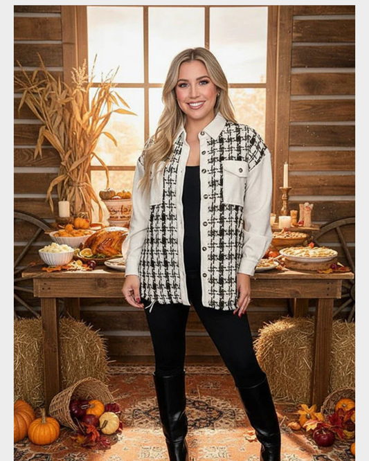 Houndstooth Fall Flannel