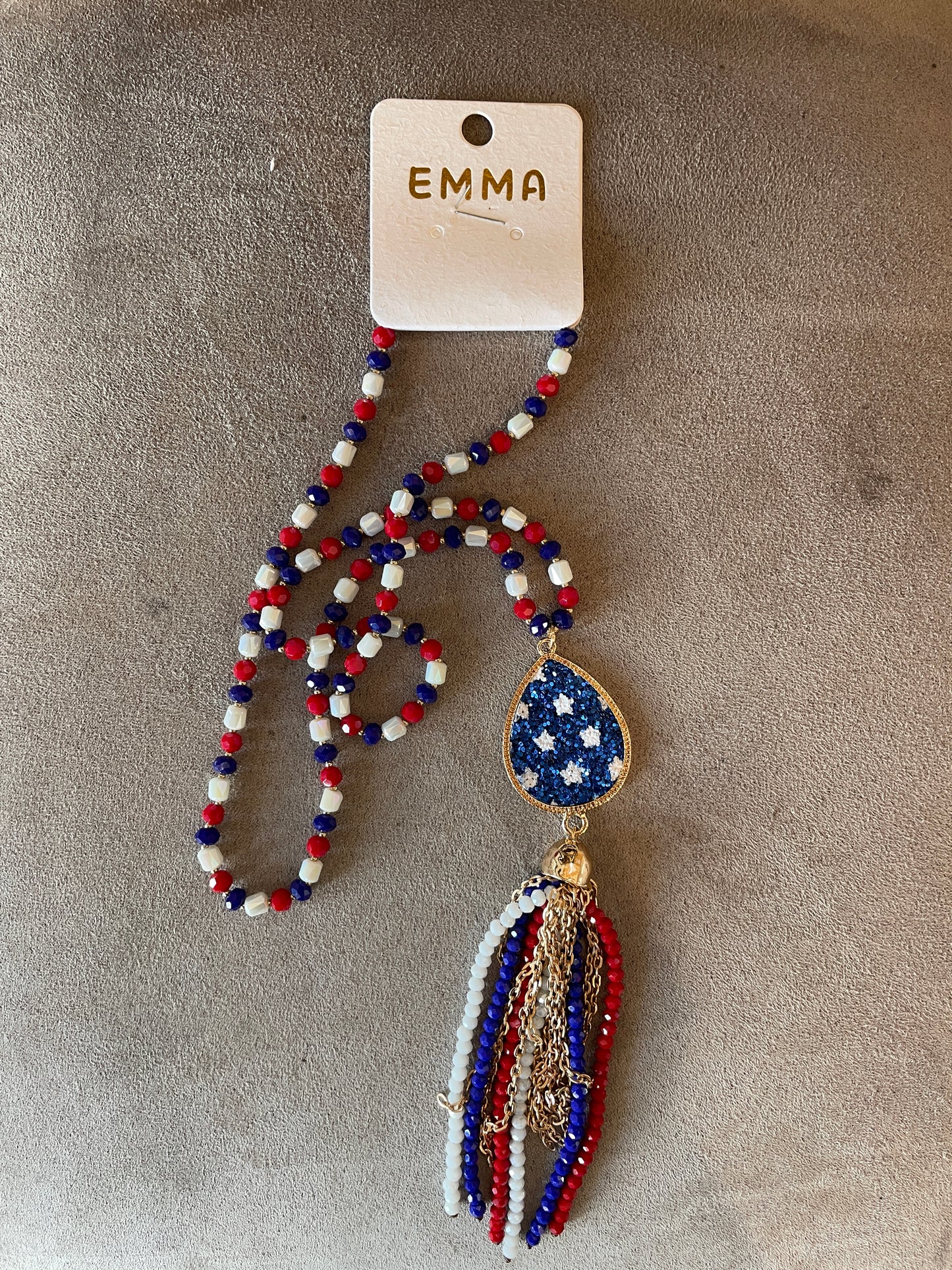 USA Tassel Necklace