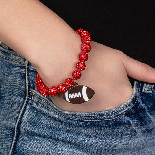 Foot Ball Beaded Bracelet