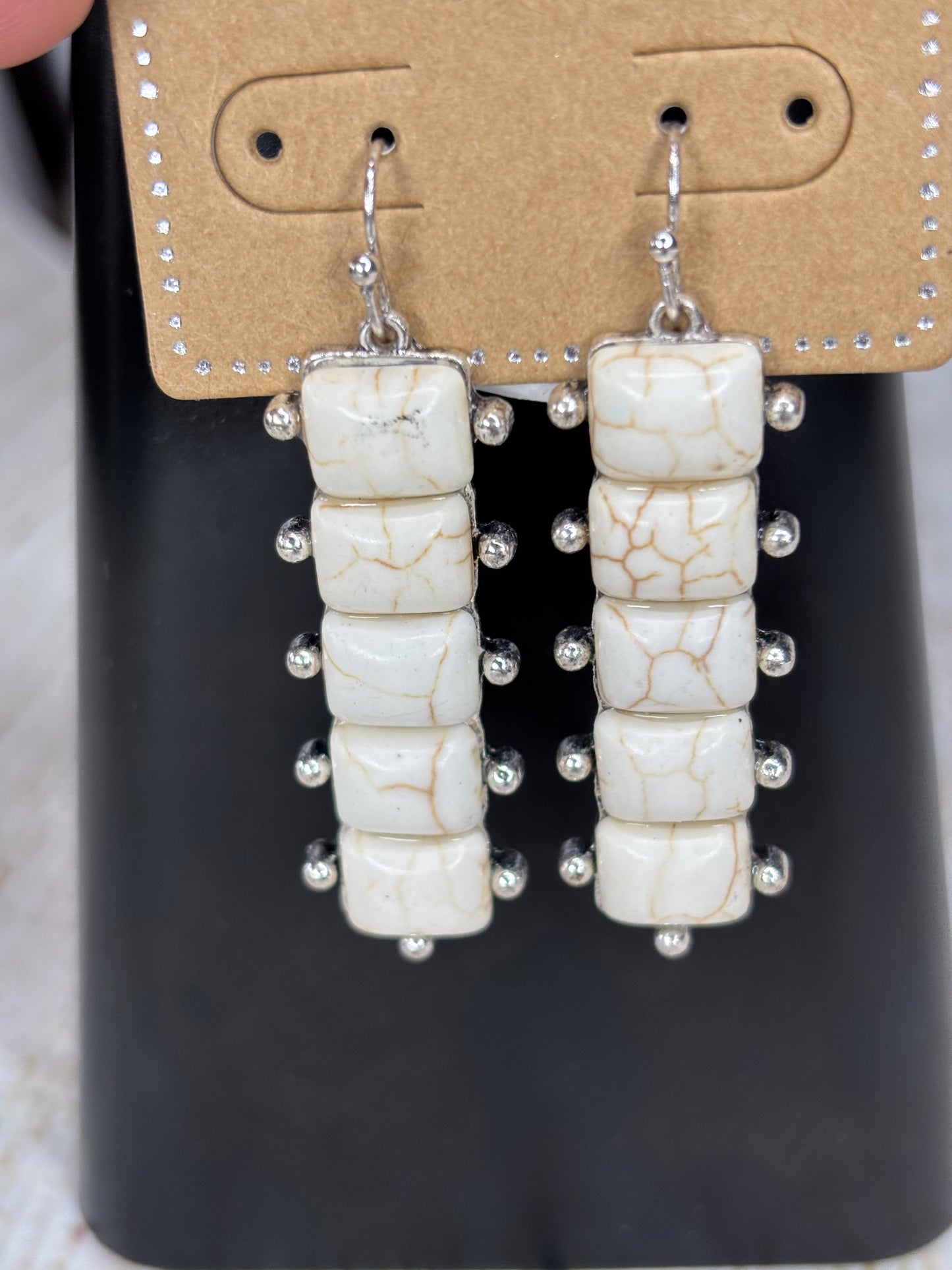 5 Stone Dangle Earring
