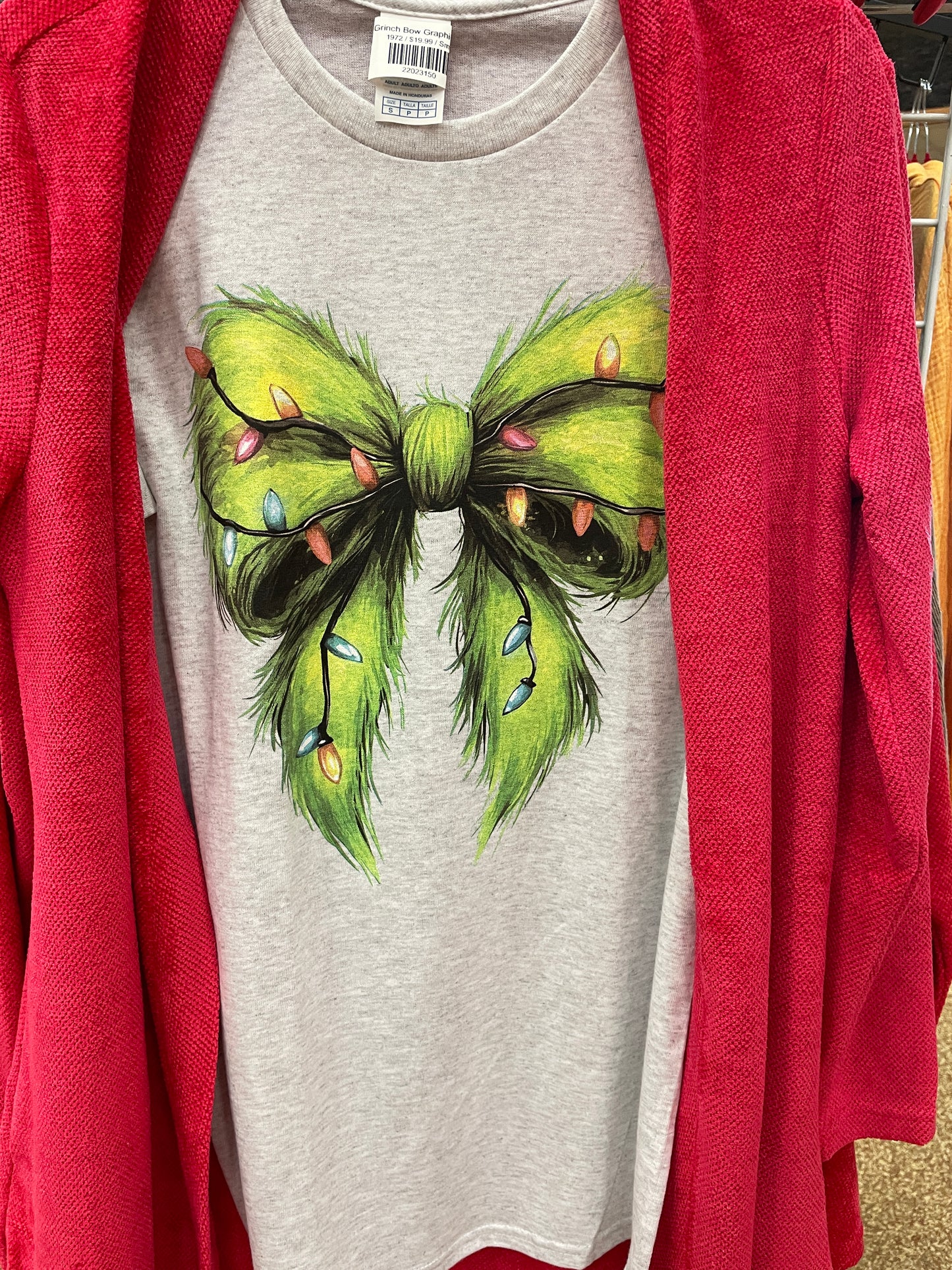 Grinch Bow Graphic Tee