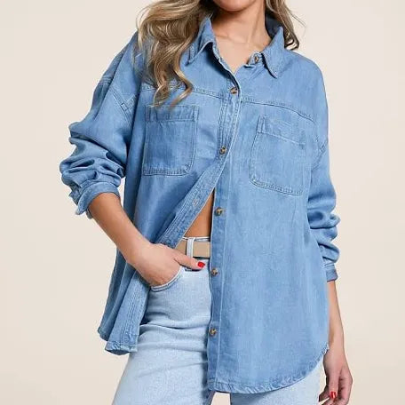 Light Weight Denim Long Sleeve