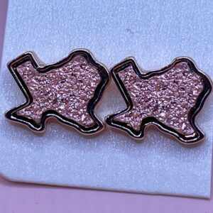 Baby Pink Texas Stud Earrings