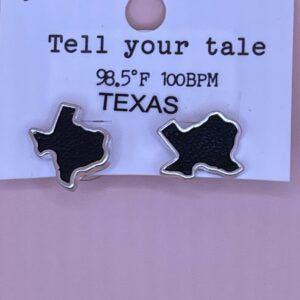 Black Texas Stud Earrings