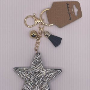 Blinged Out Star Keychain