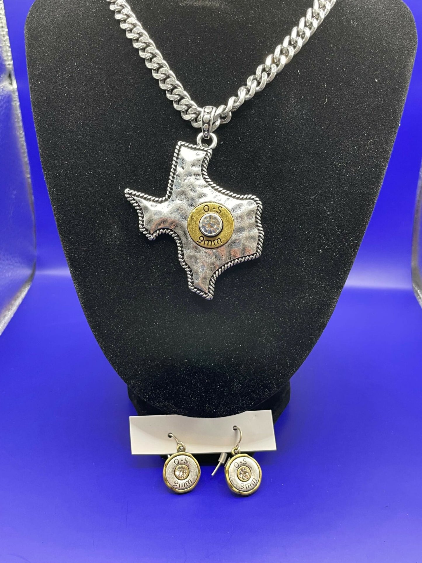 Bullet Texas Necklace Earring Set