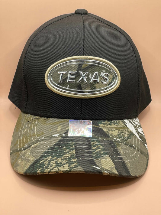 Camo Bill Silver Texas ball cap