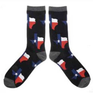 Texas Shape Socks Black