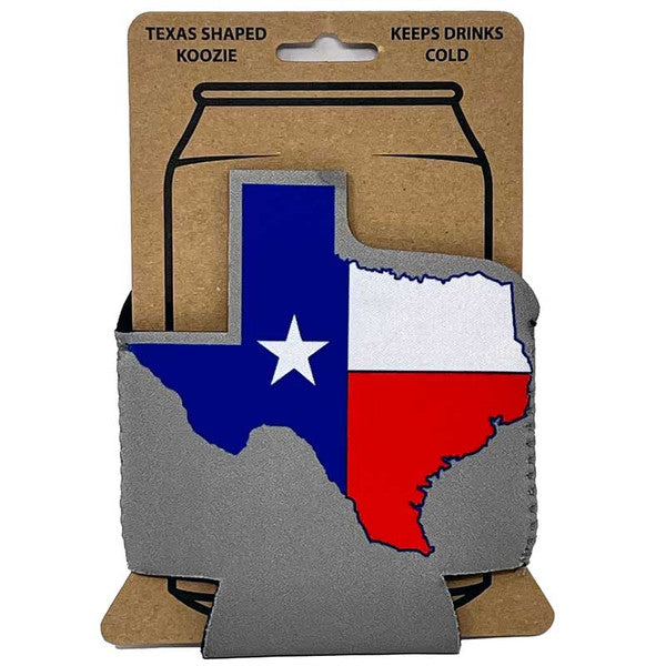 Texas Shaped Neoprene Koozie