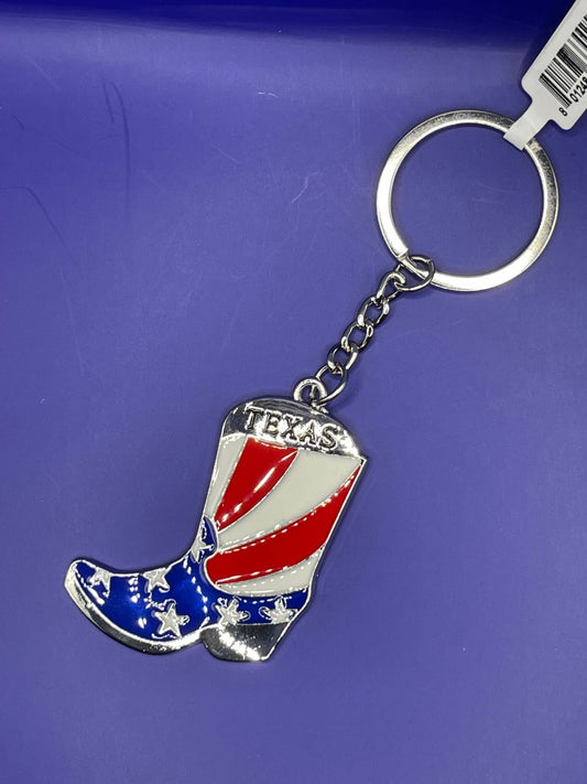 Star Spangled Boot Keychain