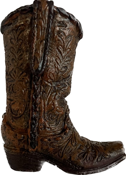 Cowboy Boot Magnet 2”x1.5” Brown