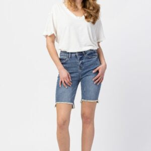 High Waisted Judy Blue Bermuda Denim Shorts