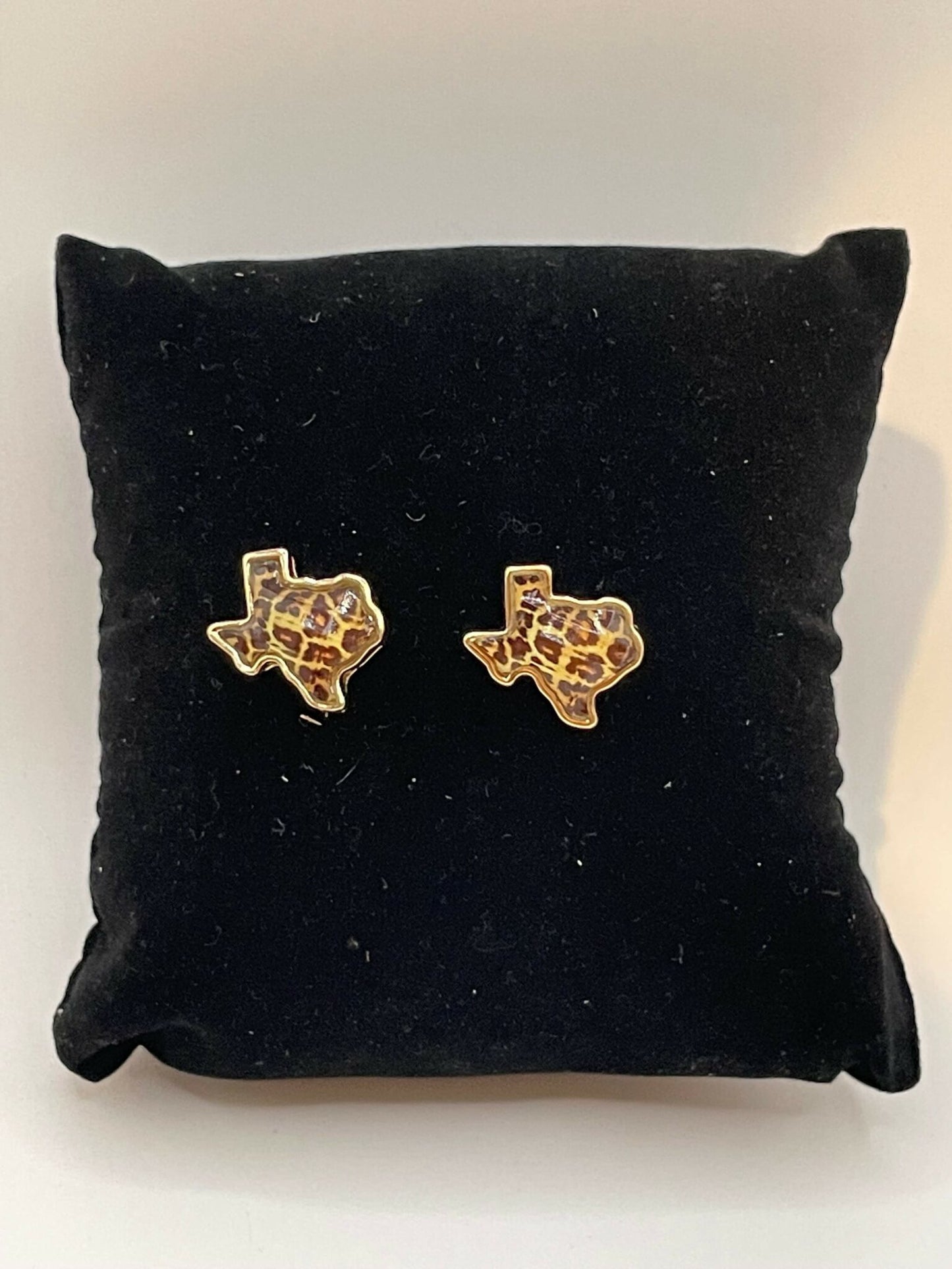 Leopard Texas Stud Earrings