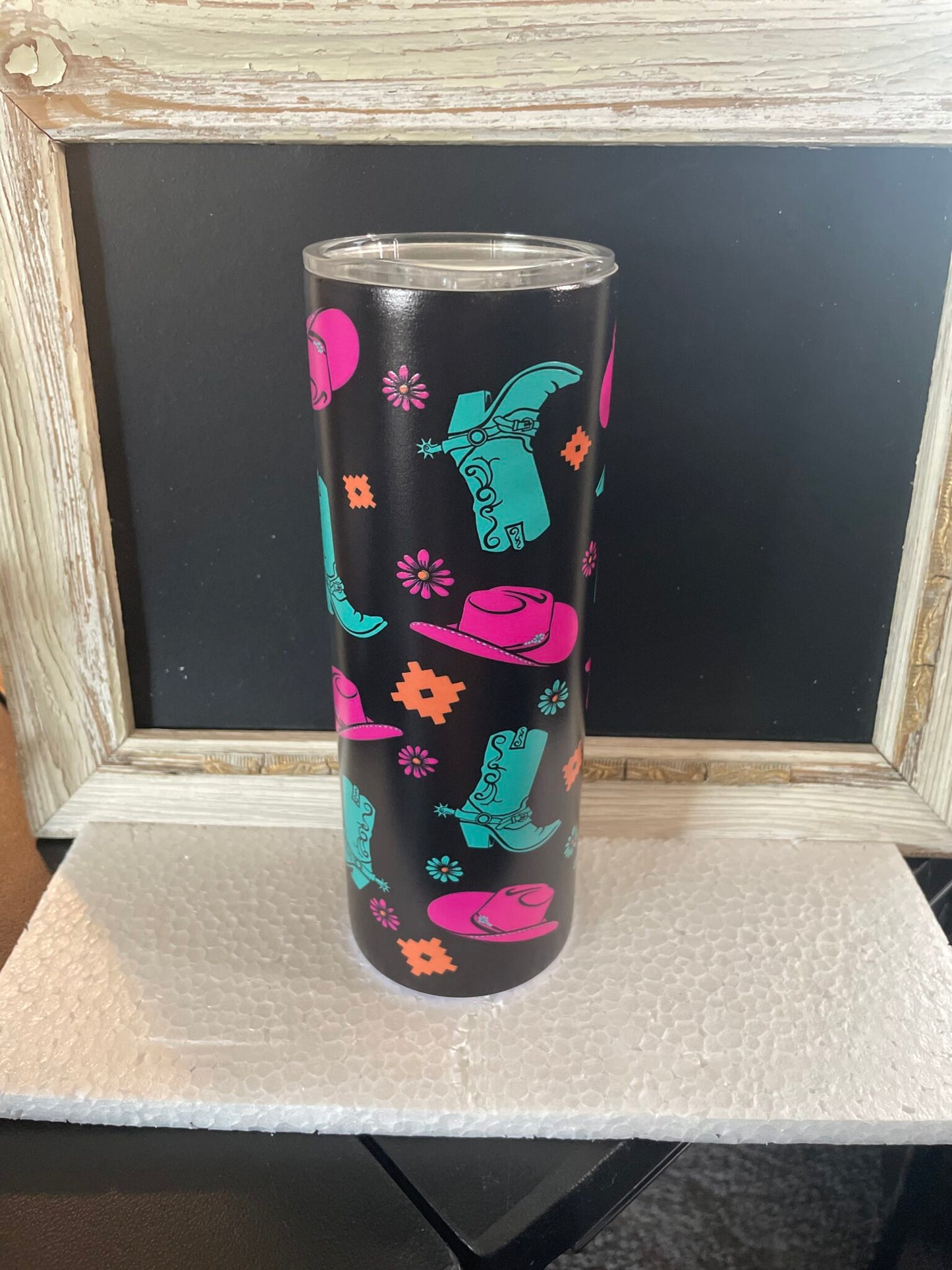 Neon Cowgirl 24oz Tumbler