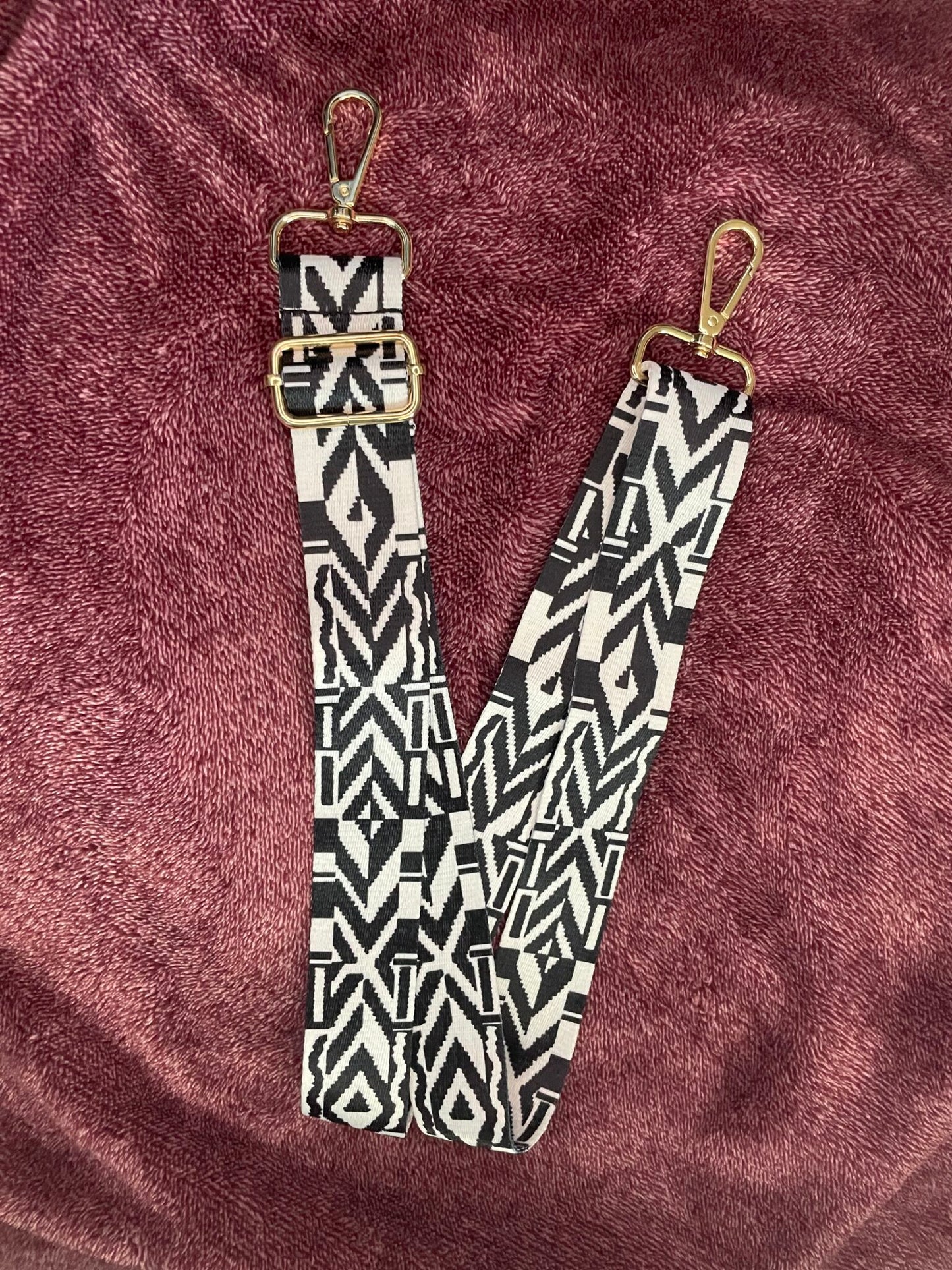 Purse Straps with Gold Clips