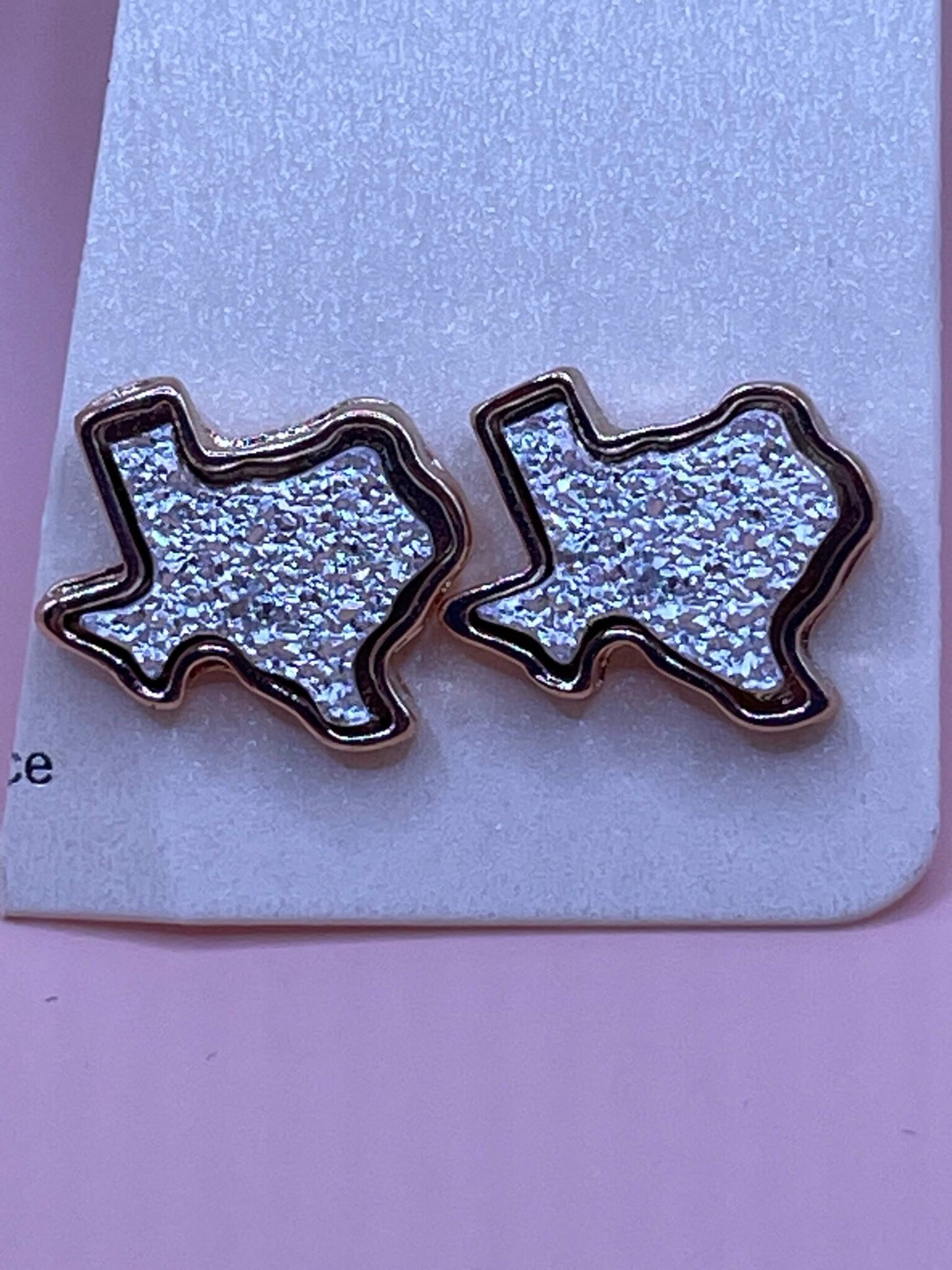 Silver Texas Stud Earrings