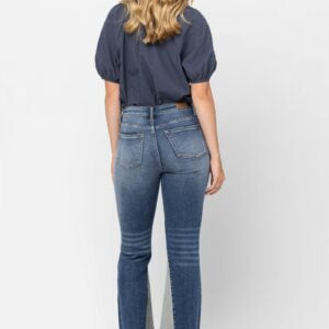 Judy Blue Texas Two Tone Flare Denim Jean