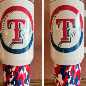 Texas Rangers 40oz Tumbler with handle