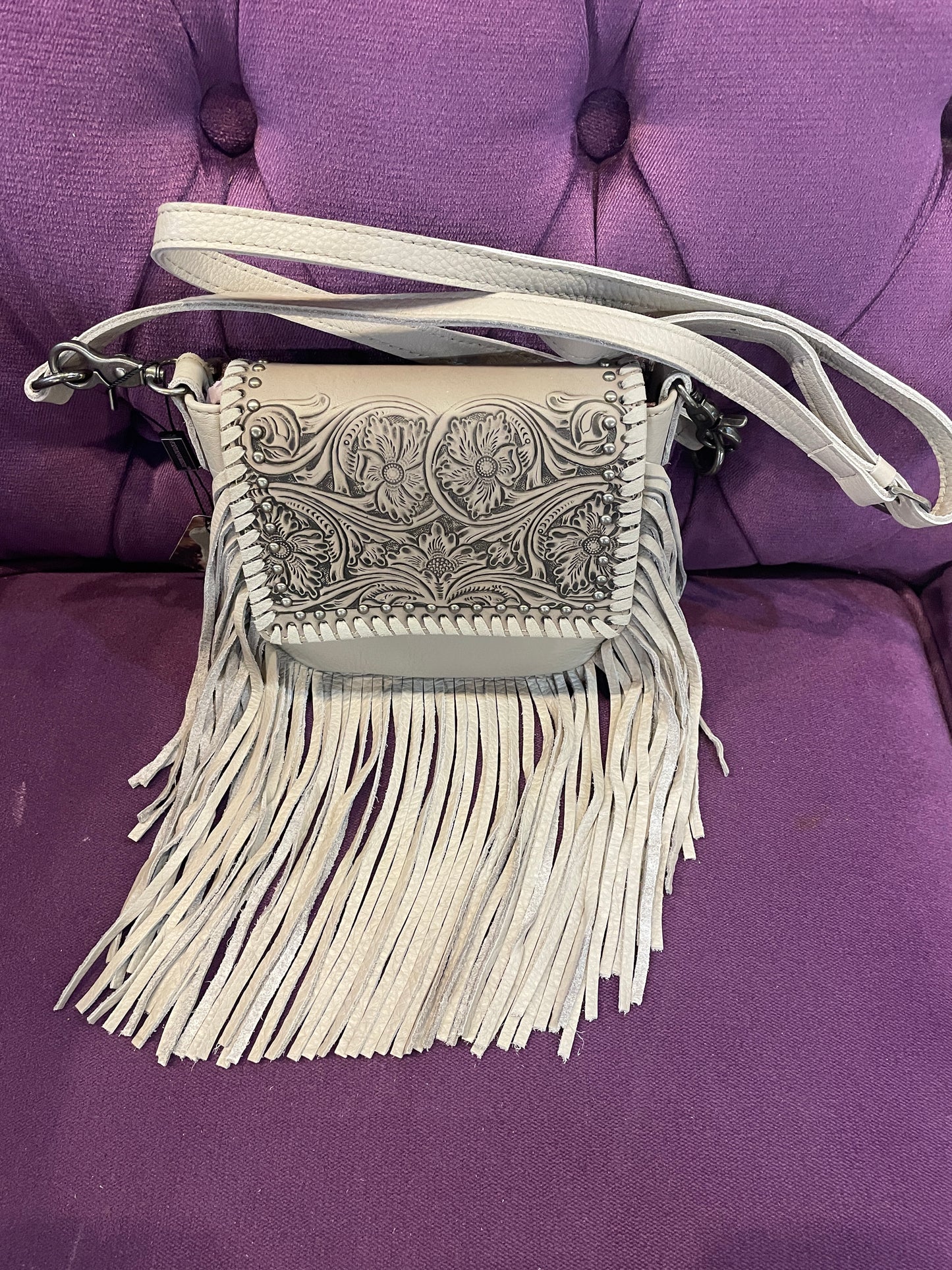 Montana West Tan Fringe crossbody