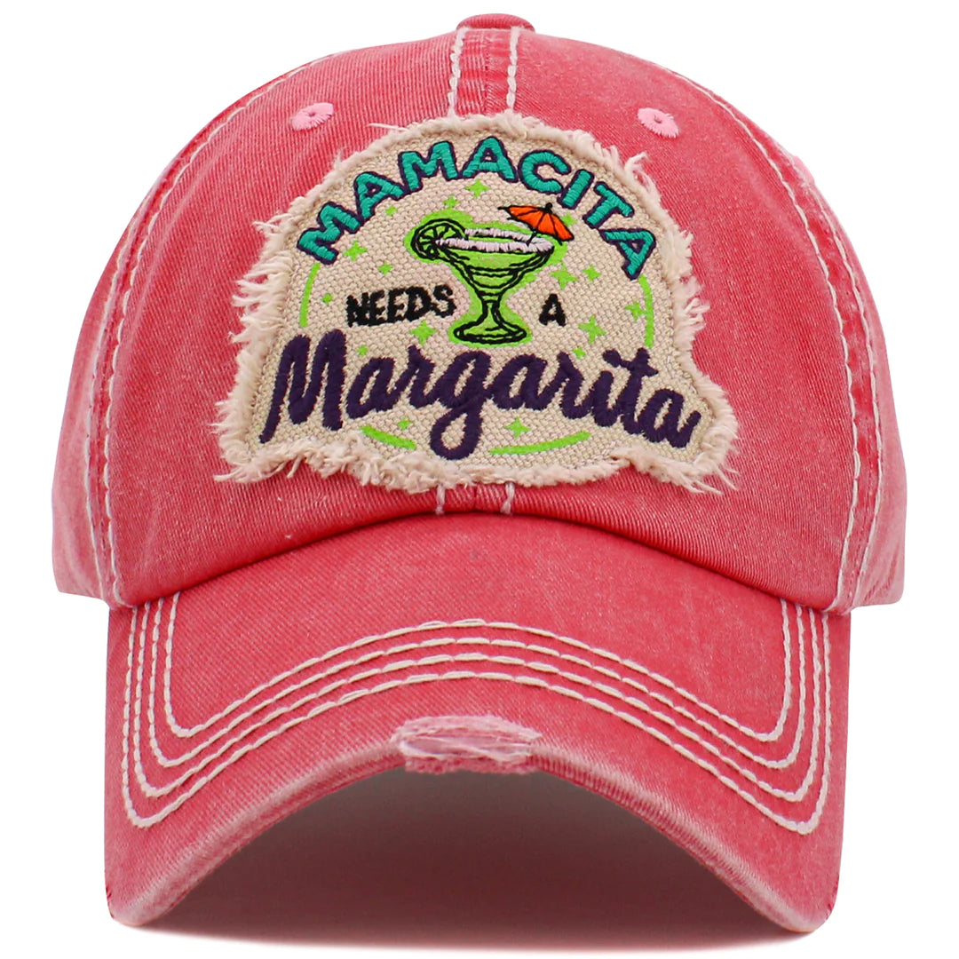 Mamacita Needs A Margarita hat - Hot Pink