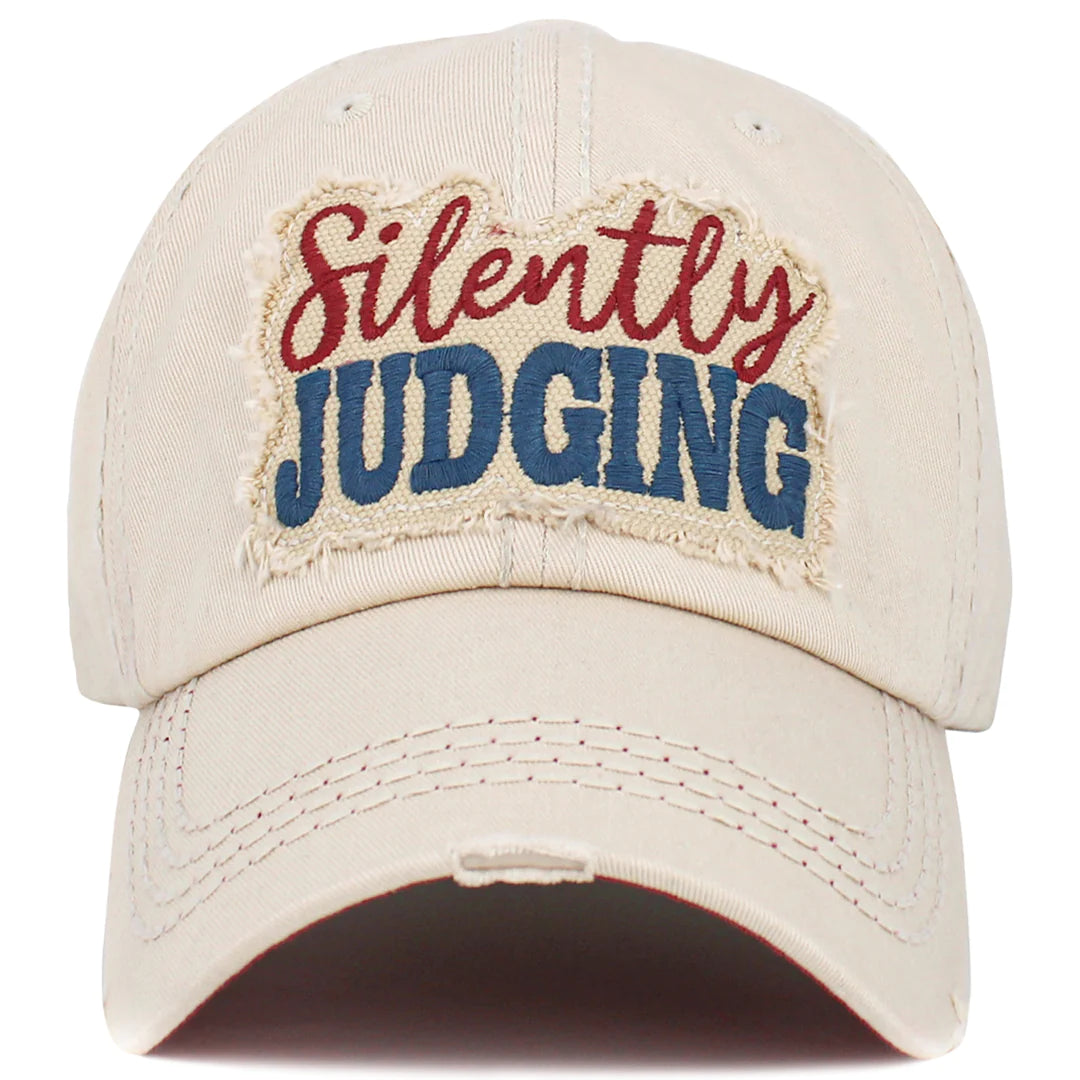 Silently Judging hat - Stone