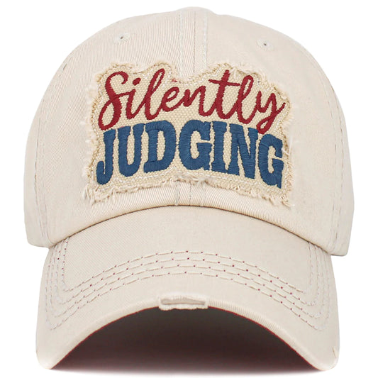 Silently Judging hat - Stone