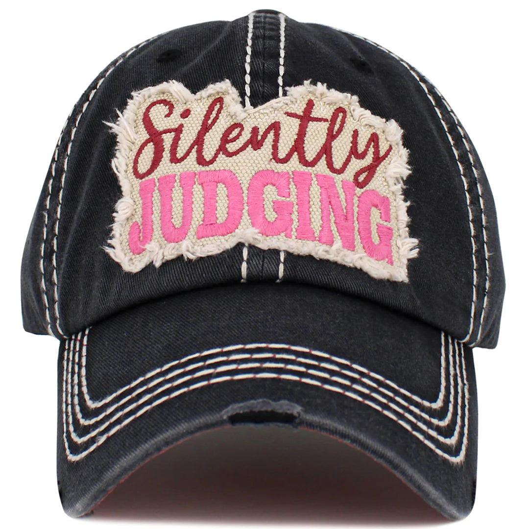 Silently Judging hat - Black