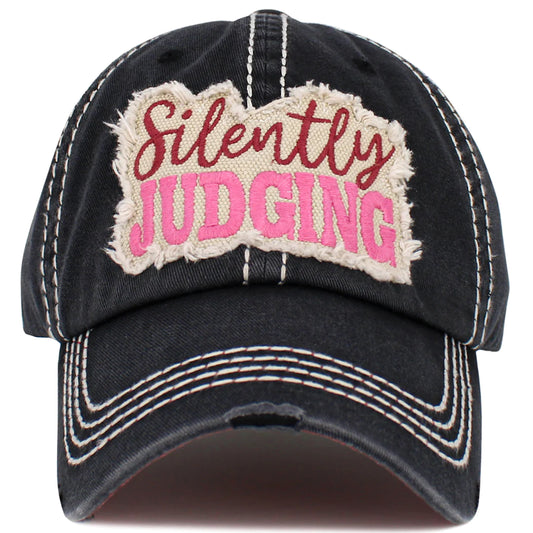 Silently Judging hat - Black