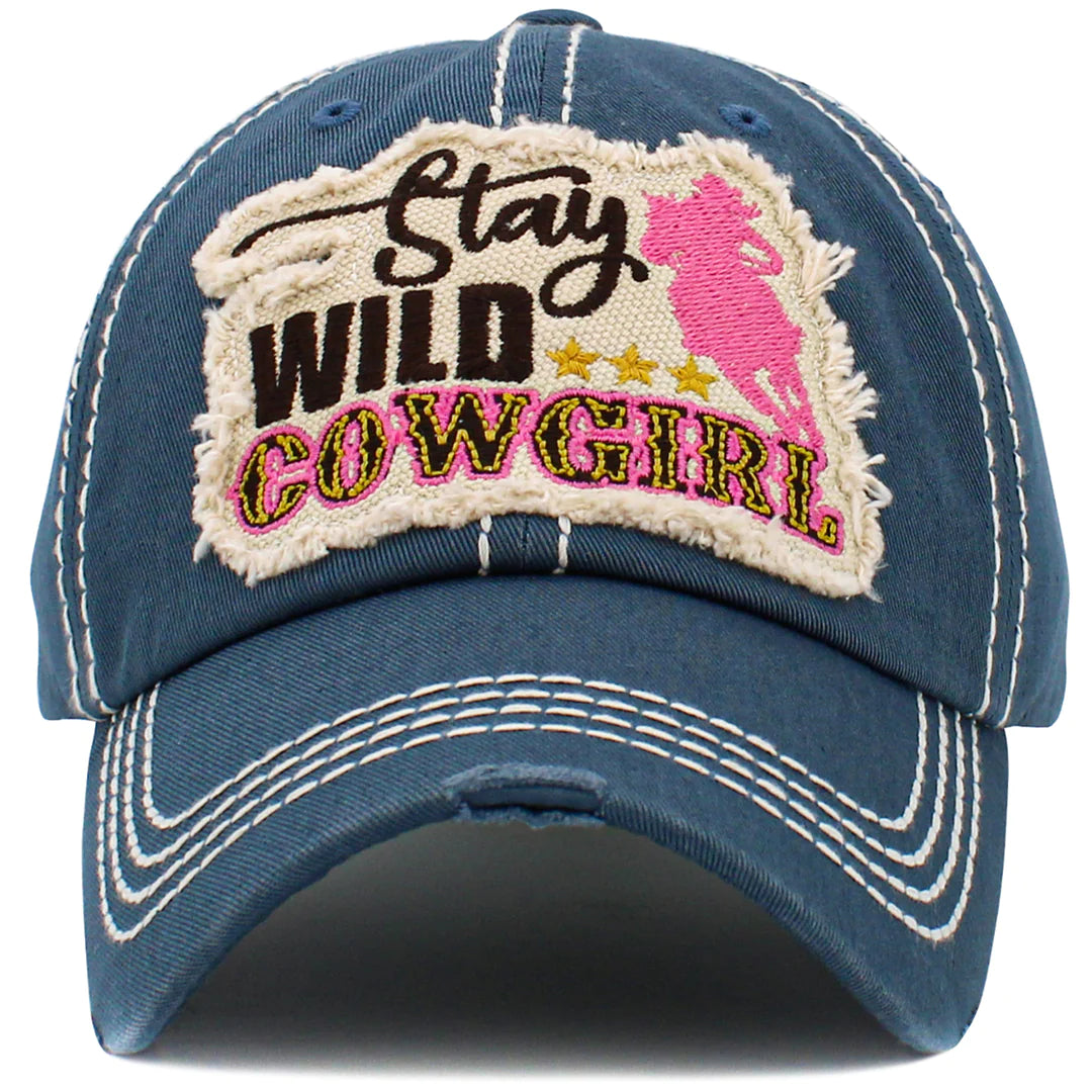 Stay Wild Cowgirl hat - Blue