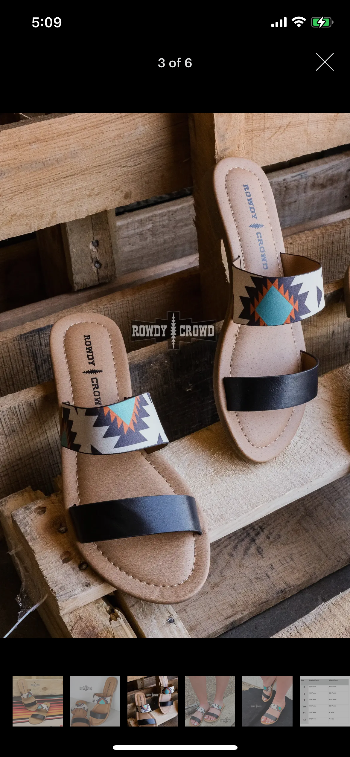 Double Strap Serape Sandal