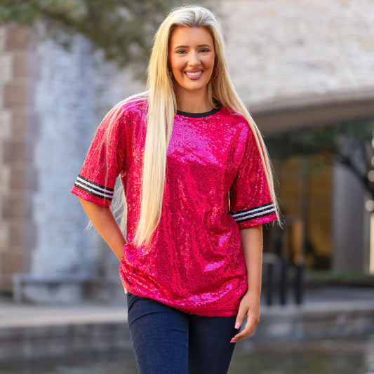 Western Chic Glitter Top