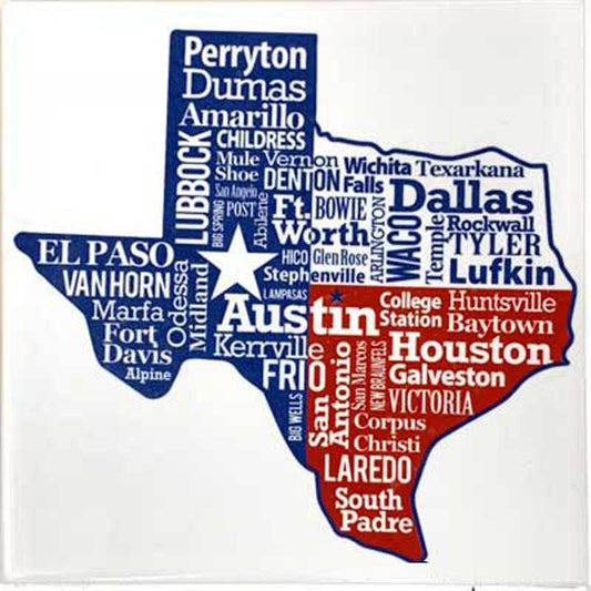 Texas Cities Trivet