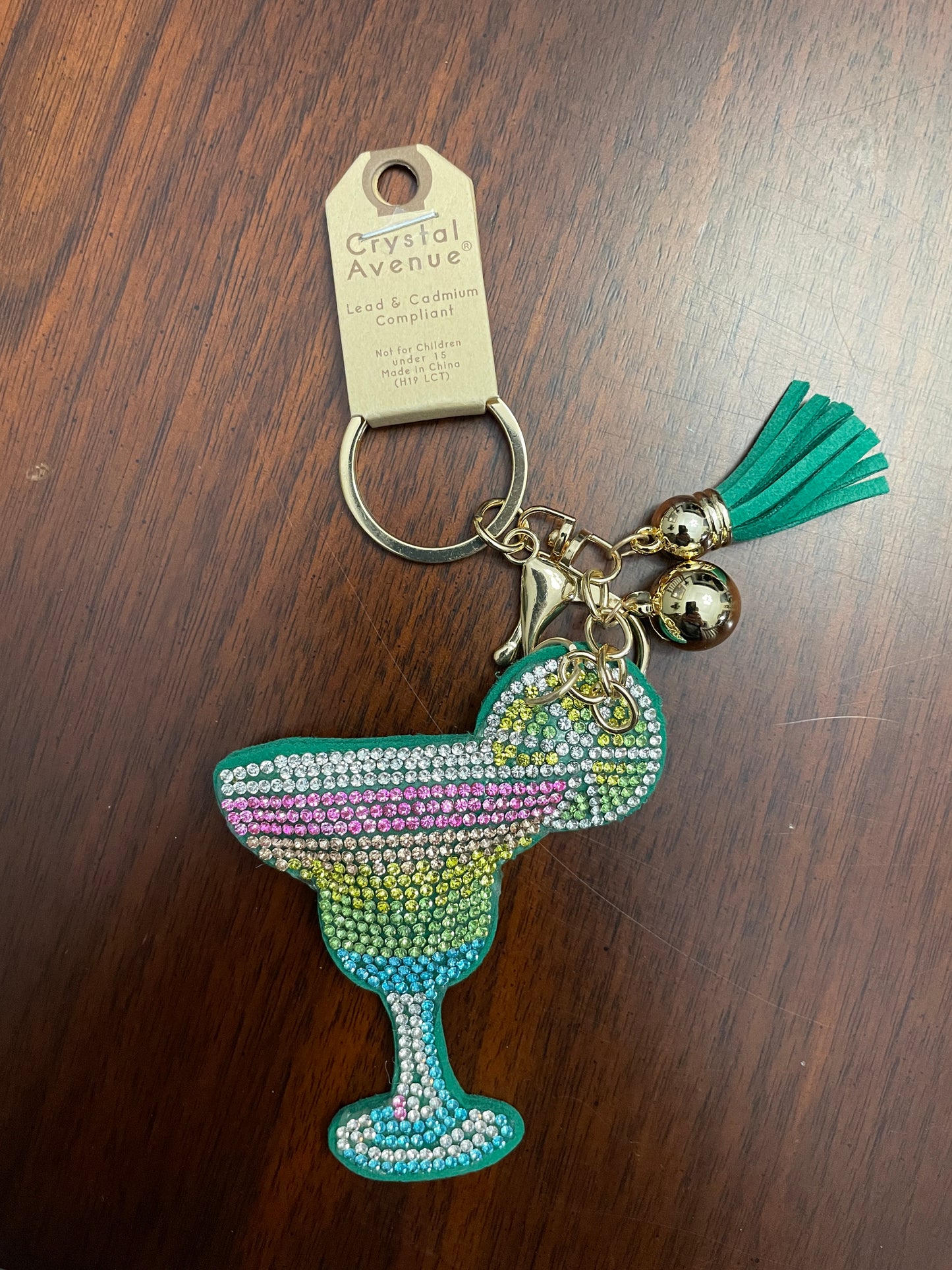 Sparkly Margarita Keychain