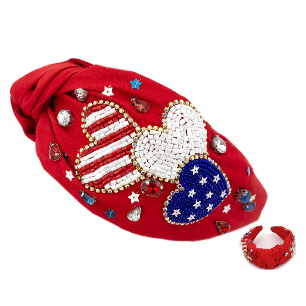 Red Patriotic Headband