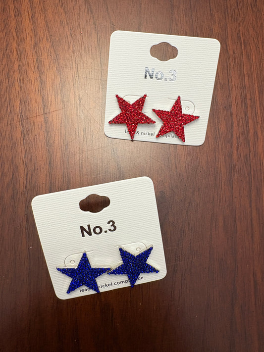 Rhinestone Star Studs