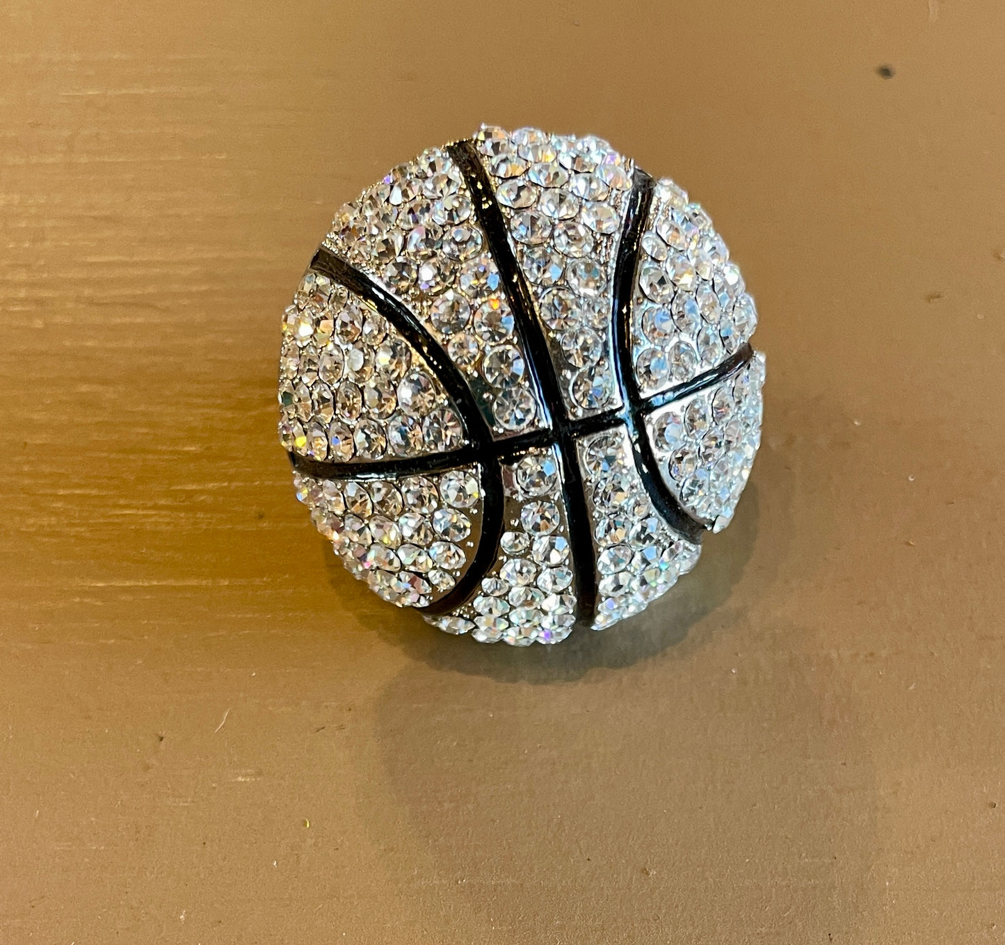 Rhinestone Basketball Ring