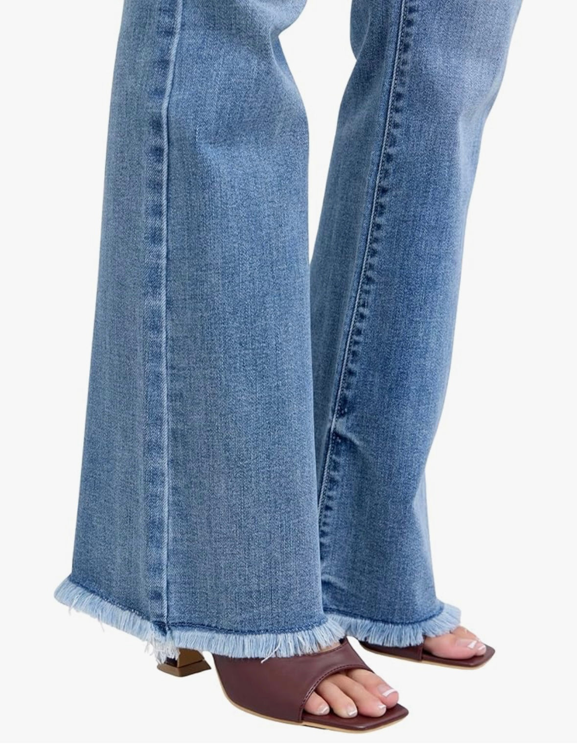 Judy Blue High Waist Frey Hem Bootcut Jeans