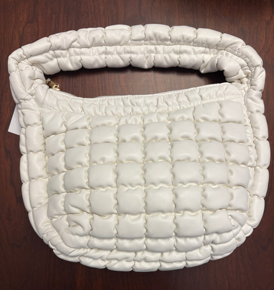 Small Puffy Handbag with Short Strap