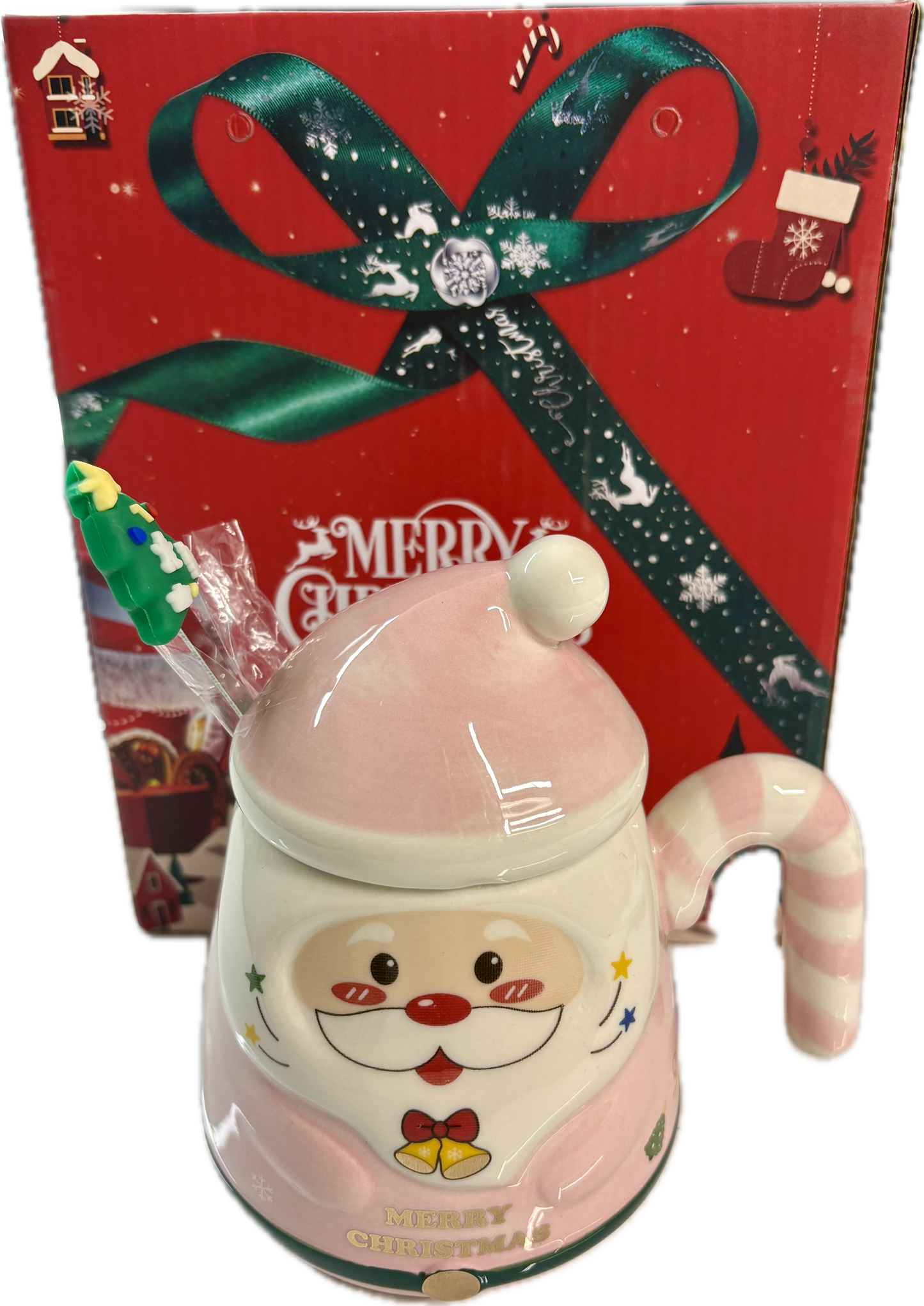 Pink Christmas Mug