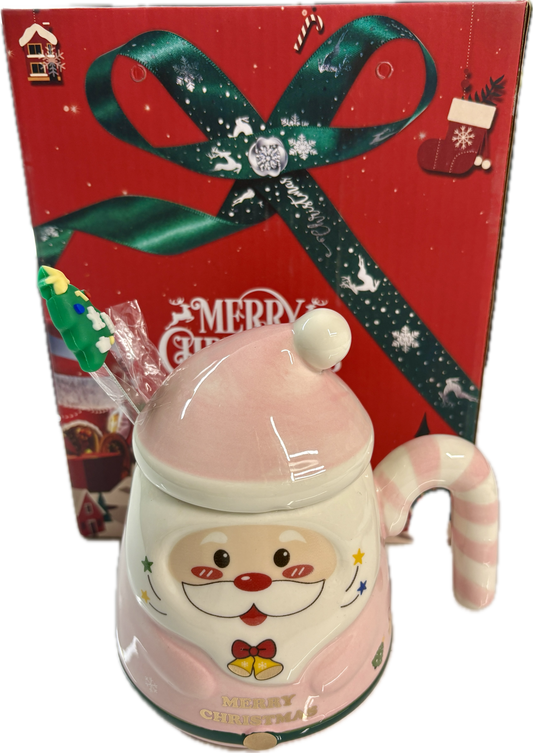 Pink Christmas Mug