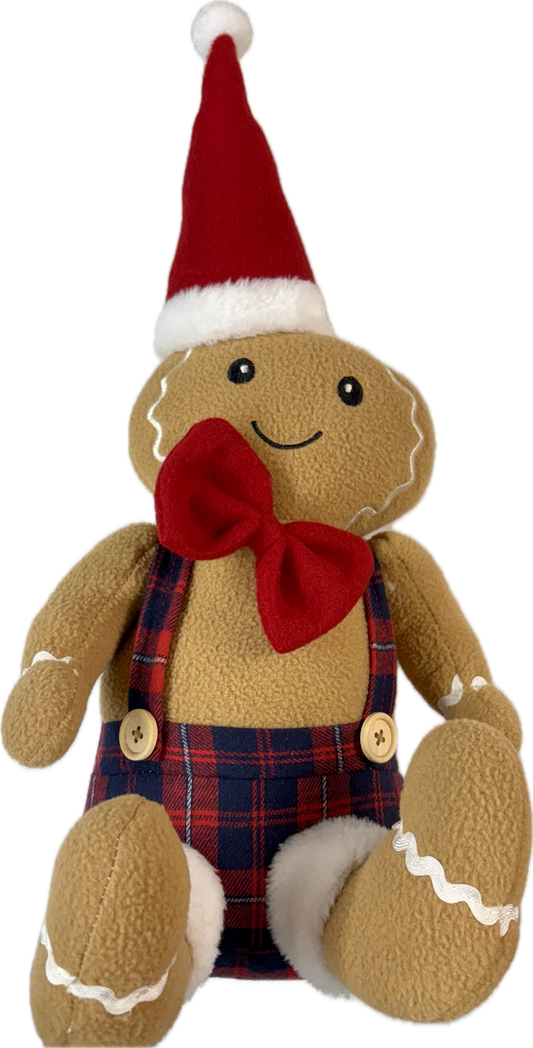 Stuffed Gingerbread Man Christmas Toy